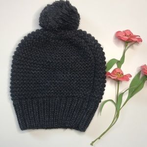 Dark gray Gap knitted beanie hat